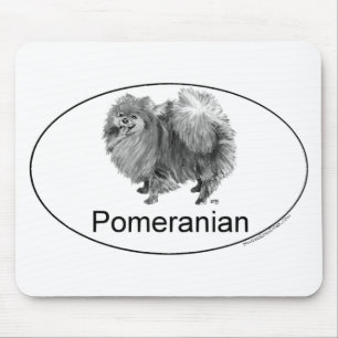 Tapis De Souris Chien Poméranie Eruo