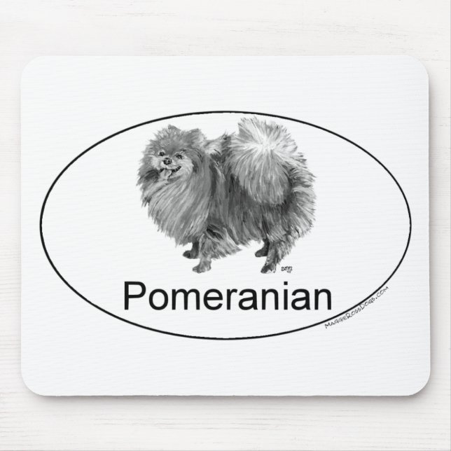 Tapis De Souris Chien Poméranie Eruo (Devant)