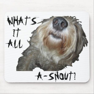 Tapis De Souris Chien "QU'EST-CE QUE C'EST QUE DE LA NEIGE ?" Mous