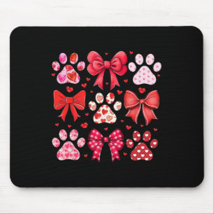 Tapis De Souris Chien Saint-Valentin Coquette Maman Chien Empreint