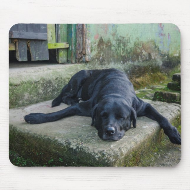 Tapis De Souris Chien somnolent (Devant)