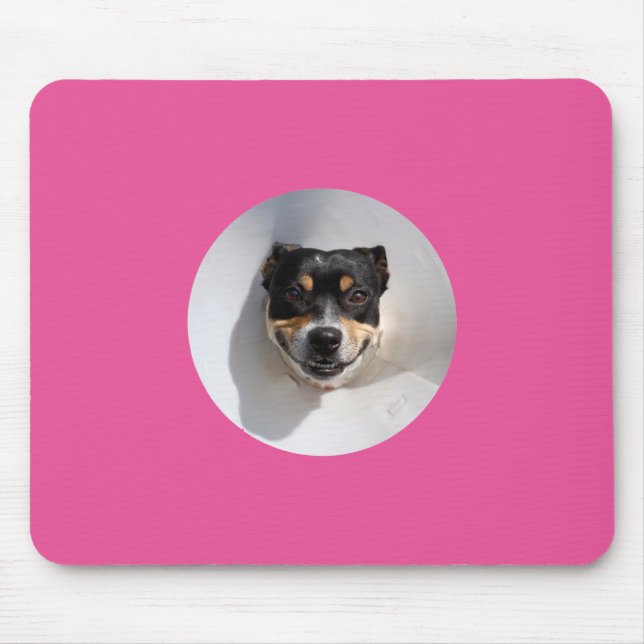 Tapis De Souris Chien souriant drôle (Devant)