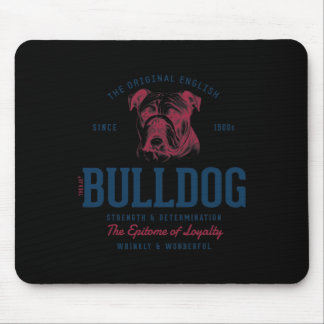 Tapis De Souris Chien-taureau anglais Vintage