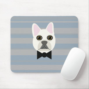 Tapis De Souris Chien-taureau français blanc, Grandes