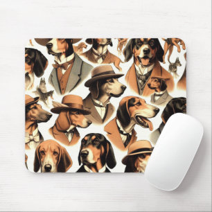 Tapis De Souris Chien vintage sans soudure
