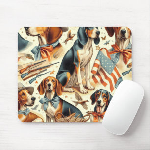 Tapis De Souris Chien vintage sans soudure