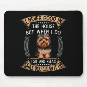 Tapis De Souris Chien Yorkie O Trucs Papa Animal Prix Yorkieo Chio