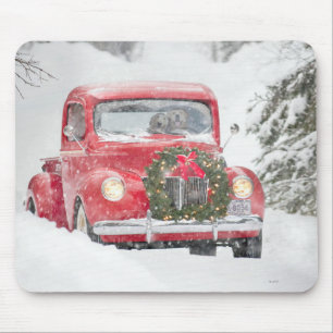 Tapis De Souris Chiens dans un camion