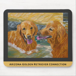 Tapis De Souris Chiens d'arrêt d'or Mousepad espiègle