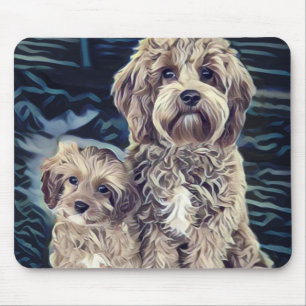 Tapis De Souris Chiens de Cavapo mignonnes adorables