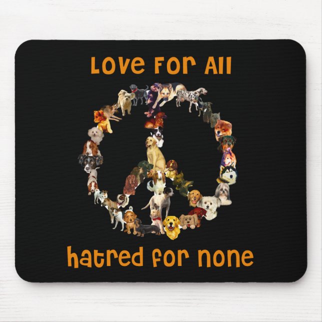 Tapis De Souris Chiens de paix (Devant)