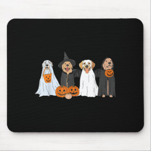 Tapis De Souris Chiens fantômes de Halloween Chien Labrador noir m