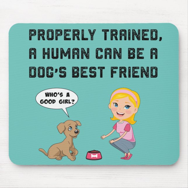 Tapis De Souris Chiens meilleure boisson ami (Devant)