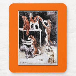 Tapis De Souris Chiens toilettant des chiens