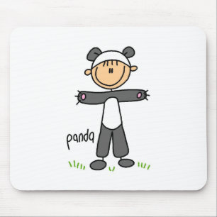 Tapis De Souris Chiffre de bâton dans le costume Mousepad de panda