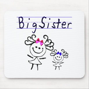 Tapis De Souris Chiffre de bâton de grande soeur