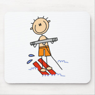 Tapis De Souris Chiffre de ski nautique