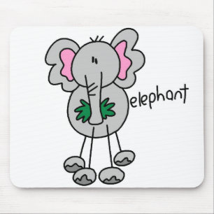 Tapis De Souris Chiffre d'éléphant Mousepad