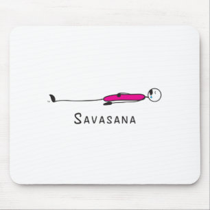 Tapis De Souris Chiffre mignon de bâton de yoga