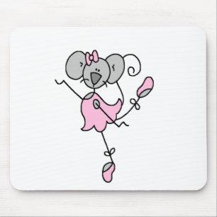Tapis De Souris Chiffre Mousepad de bâton de ballerine de souris