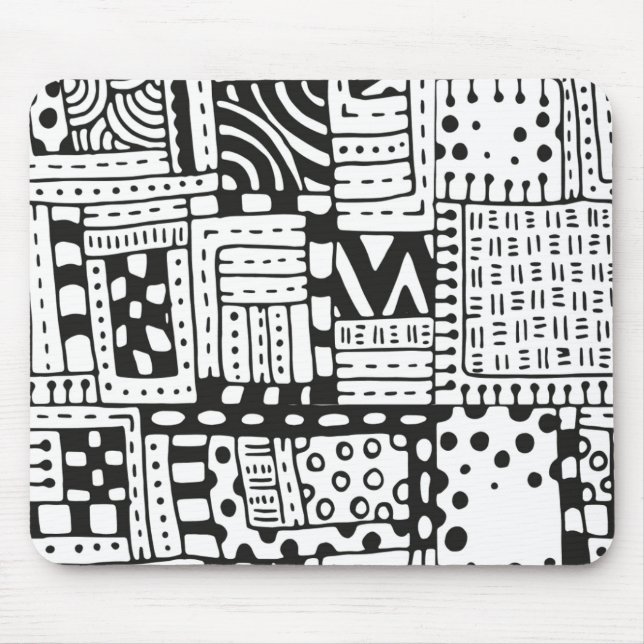 Tapis De Souris Chiffres inspirés d'abrégé sur Indien (Devant)