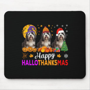 Tapis De Souris Chih Tzu Chien Halloween Noël Hallothanksmas 1