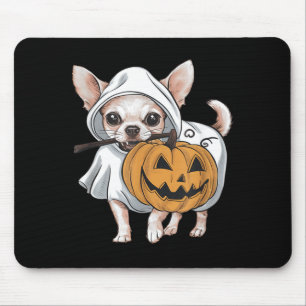 Tapis De Souris Chihuahua Chien Fantôme Halloween