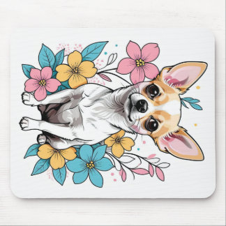 Tapis De Souris Chihuahua du printemps