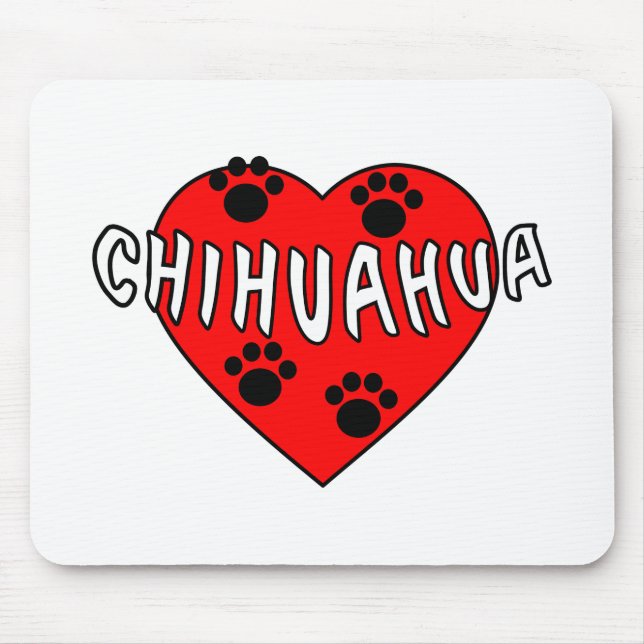 Tapis De Souris Chihuahua Love (Devant)