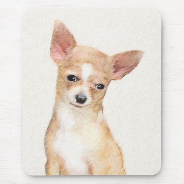 Tapis De Souris Chihuahua Painting - Cute Original Dog Art (Devant)