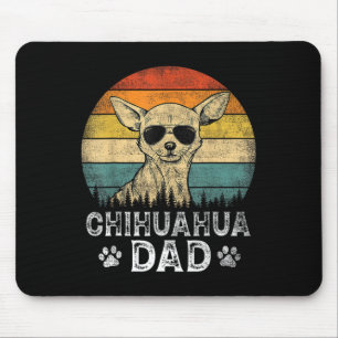Tapis De Souris Chihuahua Papa Amoureux de les chiens Fête des pèr