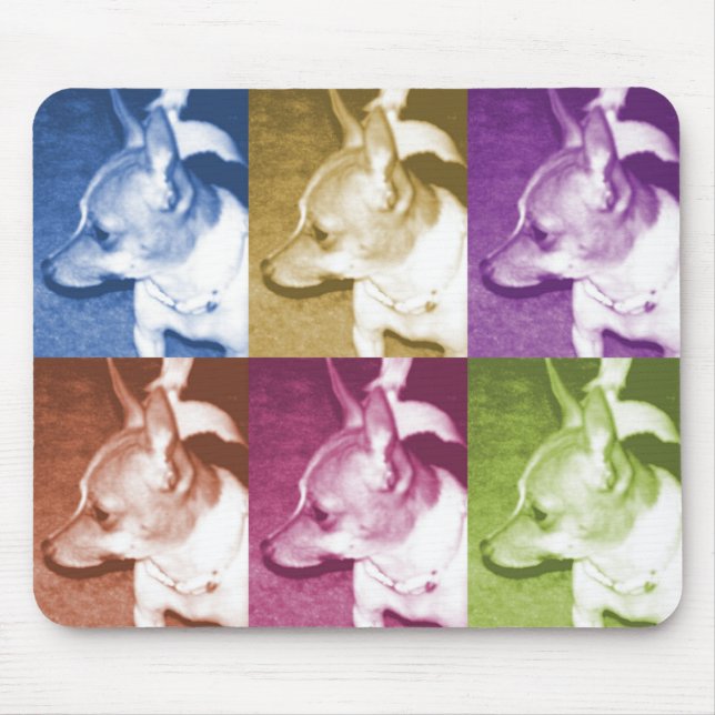 Tapis De Souris Chihuahua pop art Mousepad (Devant)