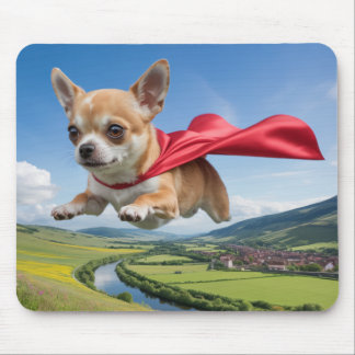 Tapis De Souris Chihuahua Superhero Mousepad