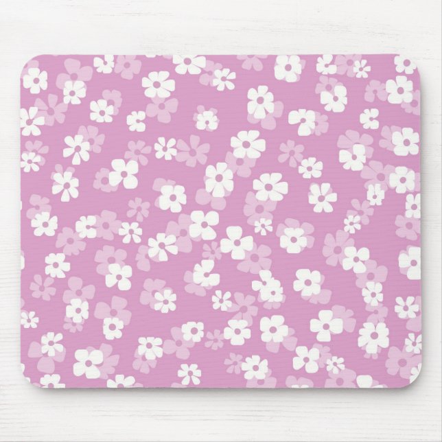 Tapis De Souris Childish Pink Flower Pattern (Devant)