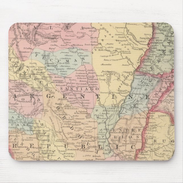 Tapis De Souris Chili, Argentine, Paraguay et Uruguay (Devant)