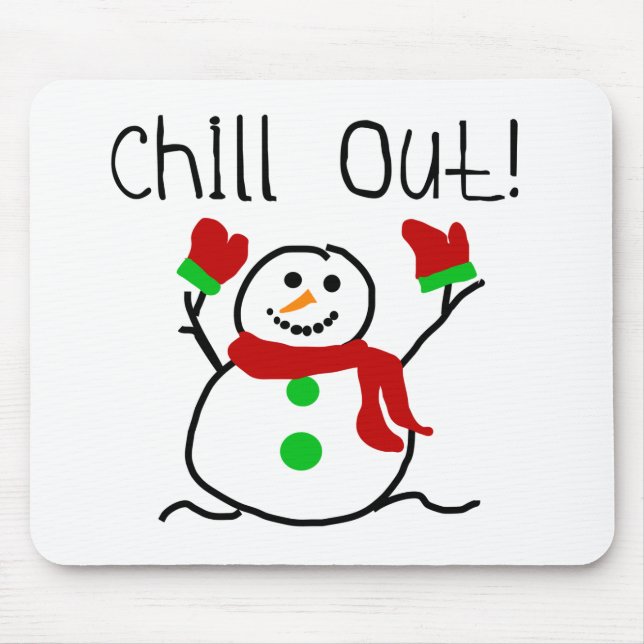 Tapis De Souris Chill Out Snowman (Devant)