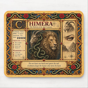 Tapis De Souris Chimère, Art du Bestiaire Médiéval