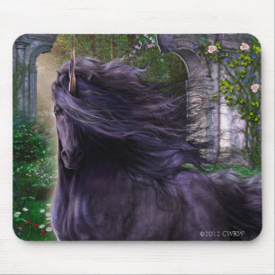 Tapis De Souris Chimère la licorne noire Mousepad