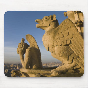 Tapis De Souris Chimère sur la façade de la cathédrale Notre-Dame,