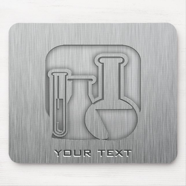 Tapis De Souris Chimie à aspect métallique brossé (Devant)