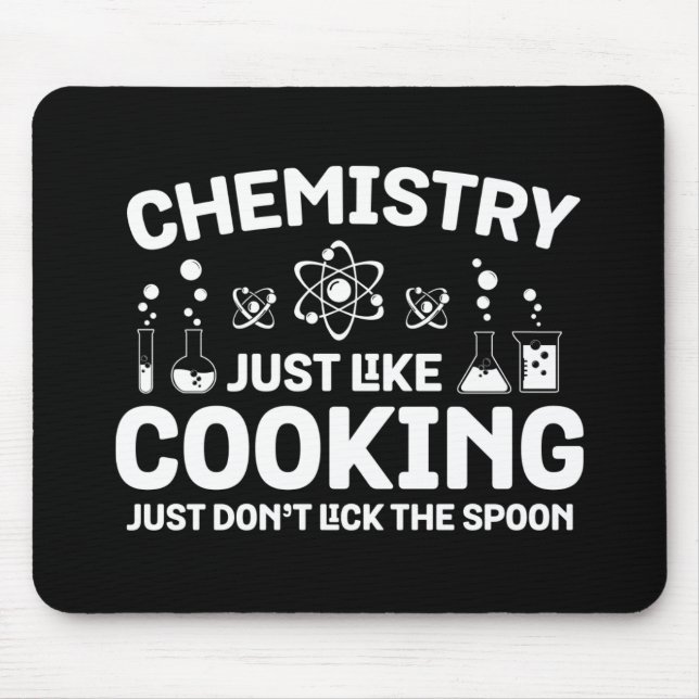 Tapis De Souris Chimie Comme Cuisine Ne pas lick Spoon