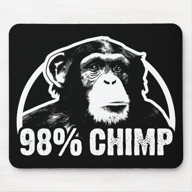 Tapis De Souris Chimpanzé de 98 pour cent (Devant)