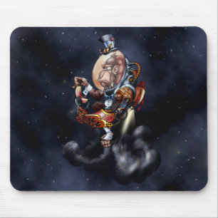 Tapis De Souris Chimpanzé de l'espace de Steampunk