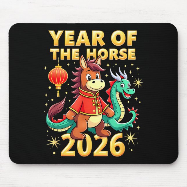 Tapis De Souris Chinese New Year 2026 Year Of The Horse  (Devant)