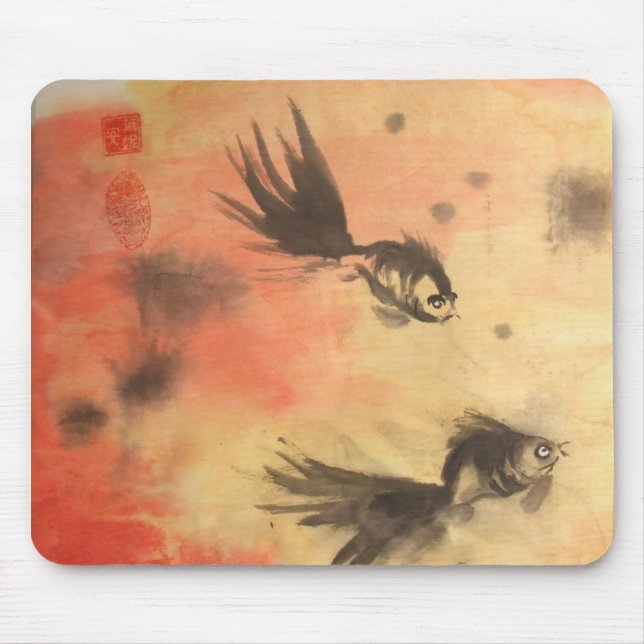 Tapis De Souris Chinois Golfish Mousepad (Devant)