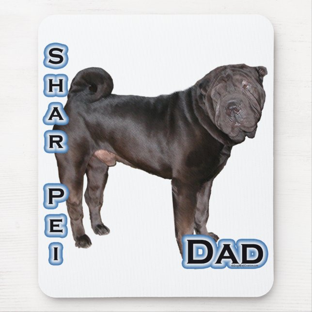 Tapis De Souris Chinois Shar Pei Papa 4 (Devant)