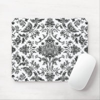 Chinoiserie Florale Aquarelle Noir & Blanc