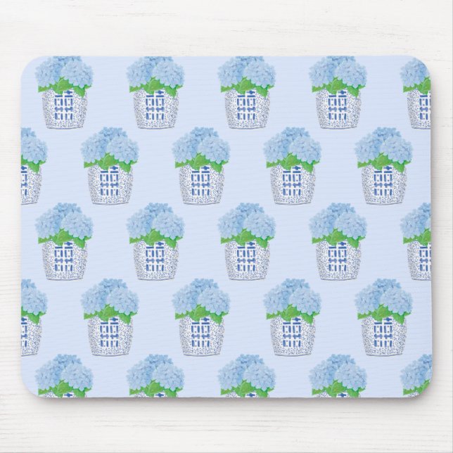 Tapis De Souris Chinoiserie Hydrangea Souris (Devant)