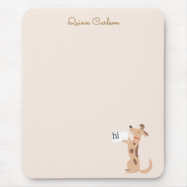 Tapis De Souris Chiot (Devant)