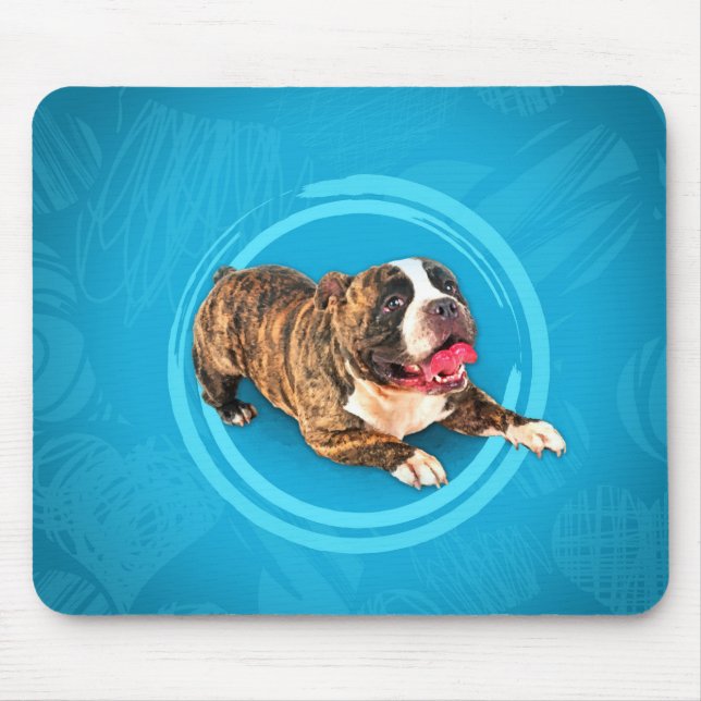 Tapis De Souris Chiot américain de despote (Devant)